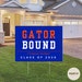 Custom College Bound Sign, 2024 Senior Yard Sign, High School ...