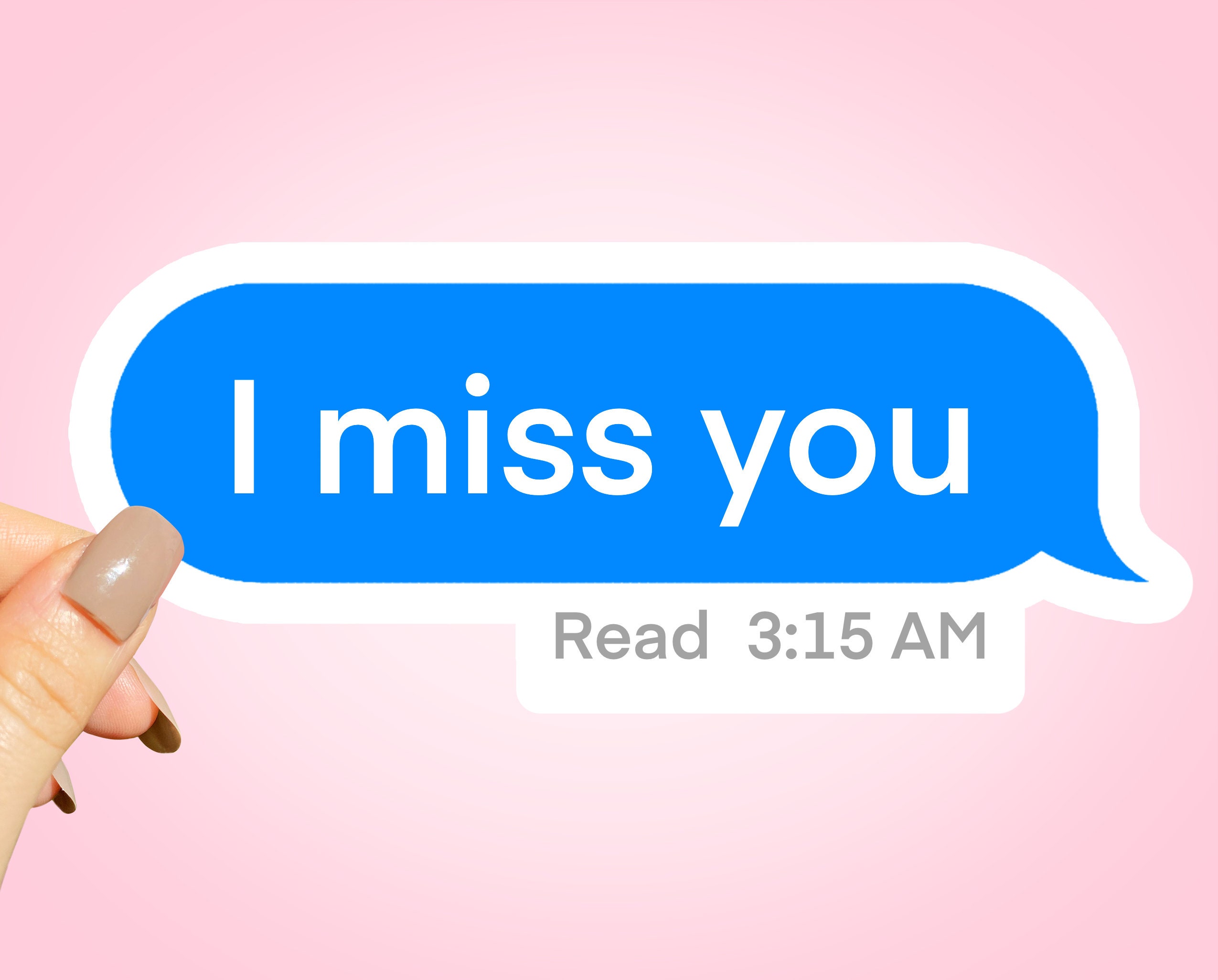 I Miss You Emojis Vinyl Sticker Best Friend Gift Funny Etsy