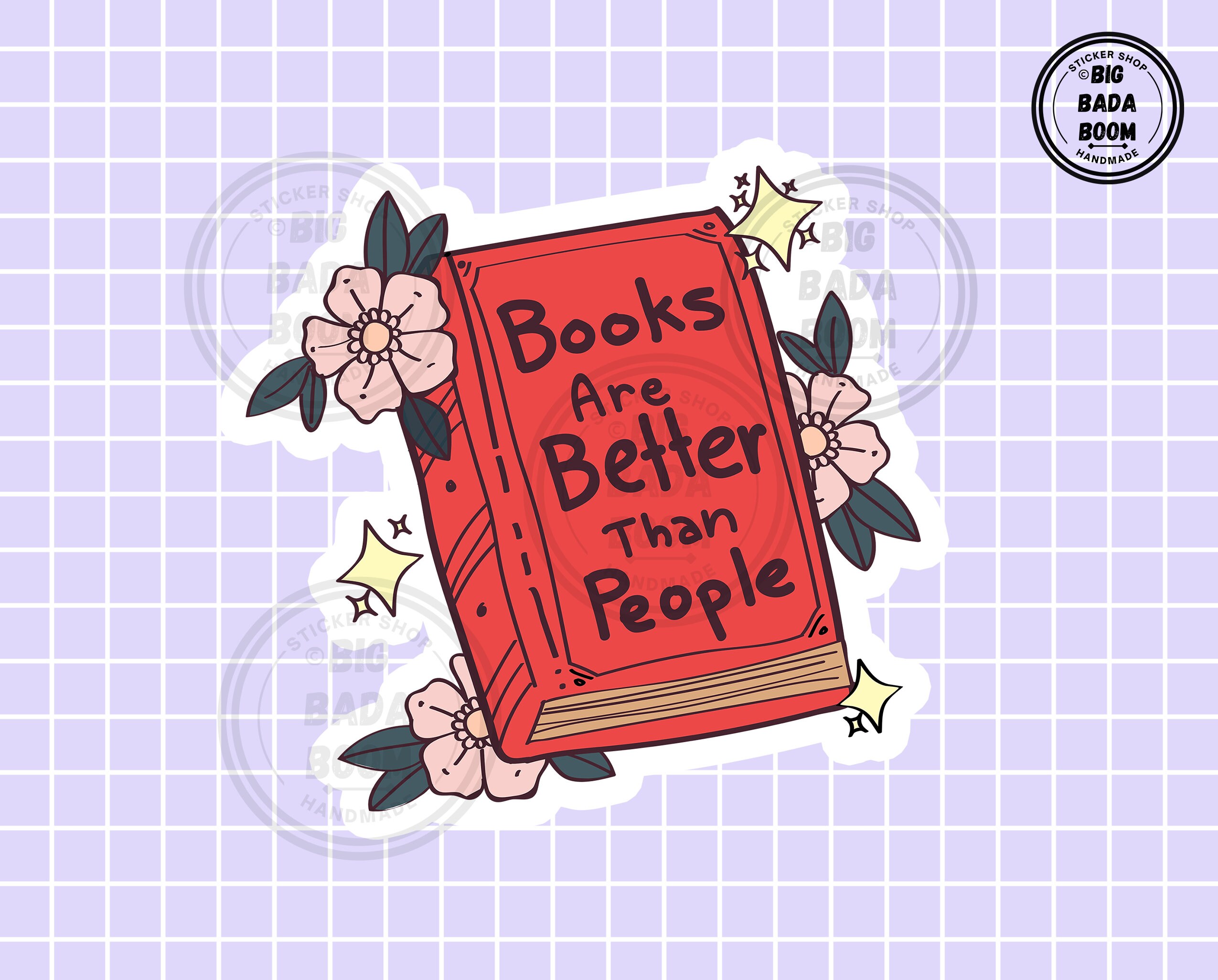 BOOKS ARE BETTER Vinyl Sticker Book Lover Stickers Saying Etsy
