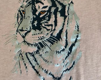 Plotter file Tigerkopf, Cutfile, SVG, DXF, png and jpeg, Tiger head