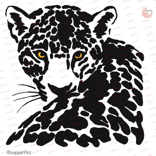 Plotterdatei Jaguar, Gepard, SVG, DXF, jpg und png Datei, Cutfile