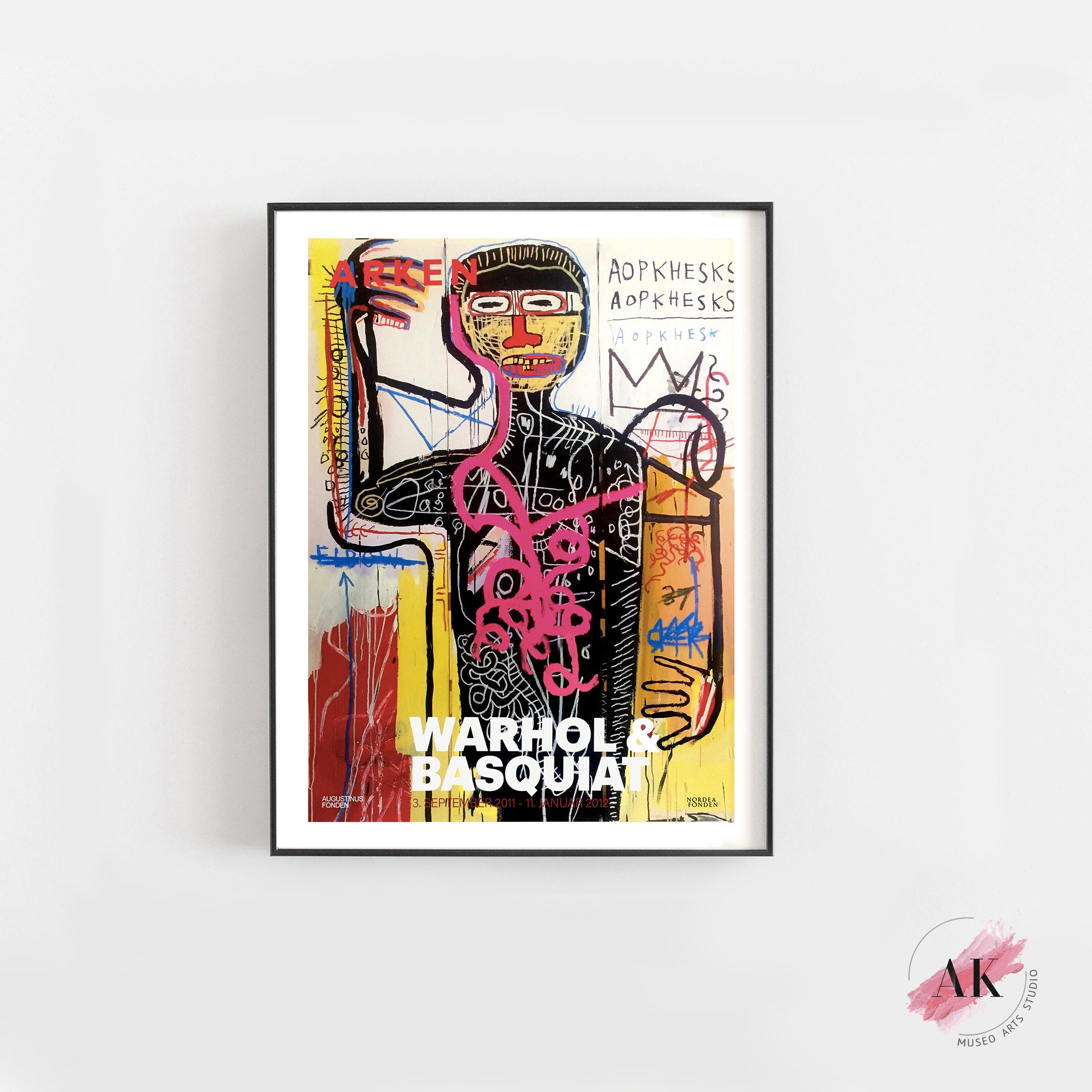 Details about / Warhol Basquiat Art Exhibition Poster Vintage Print Jean-Michel Poster