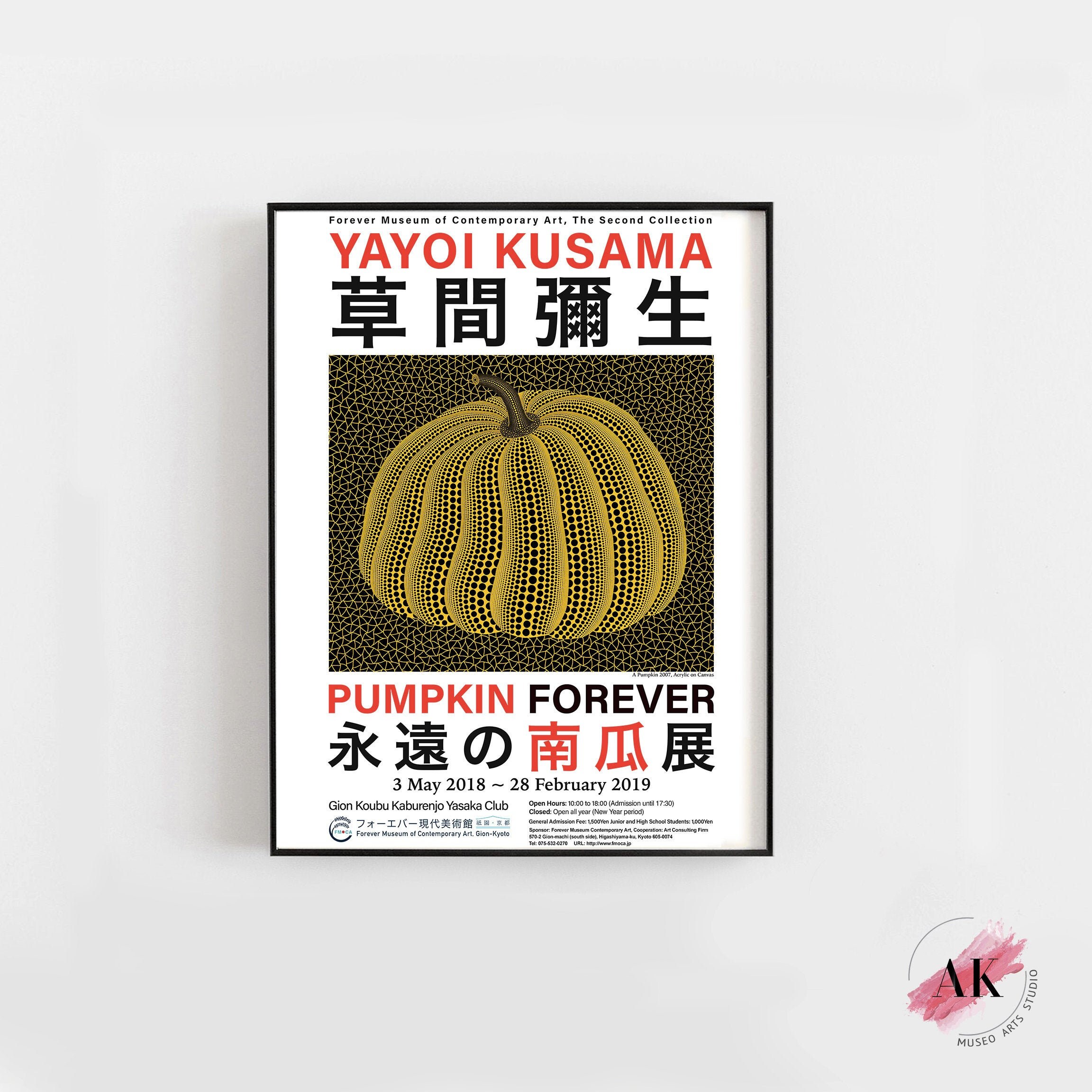 Yayoi Kusama Pumpkin Forever 18 Exhibition Poster Yayoi Etsy