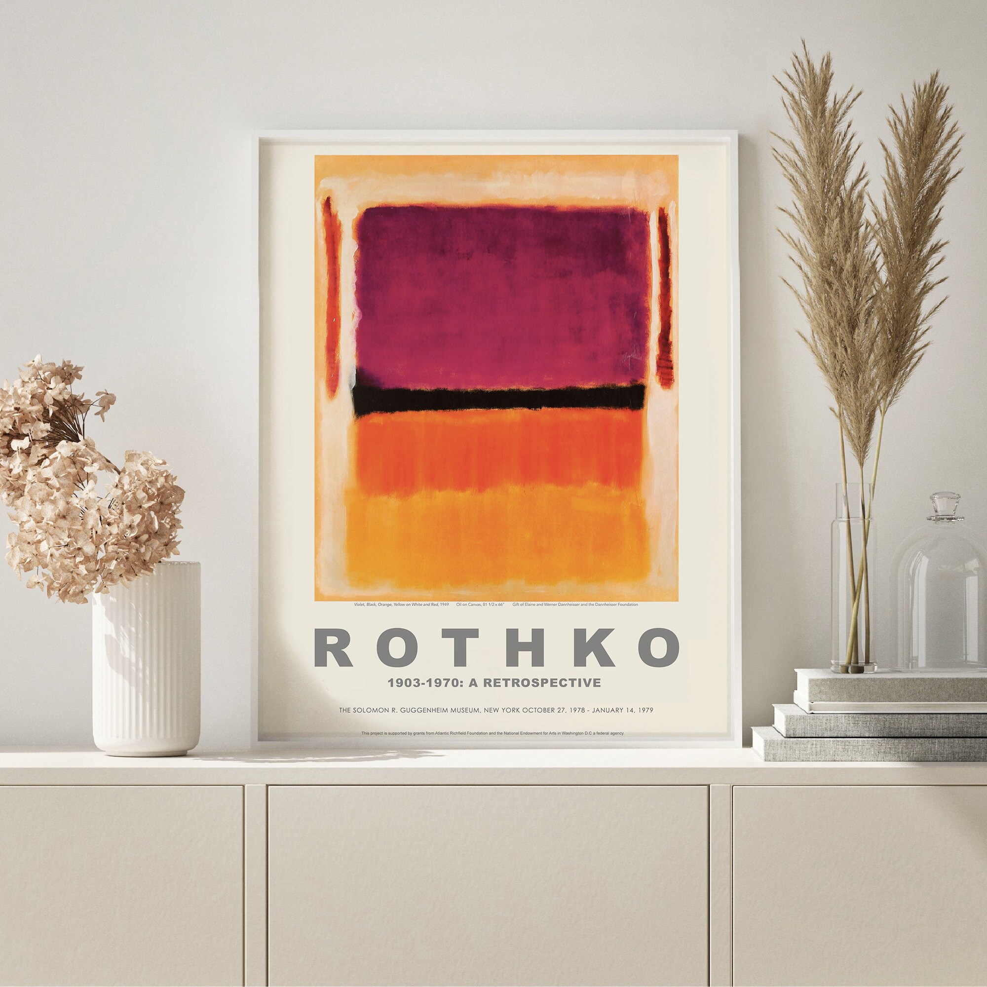 Mark Rothko Art Exhibition Poster Rothko Art Print Modern Etsy
