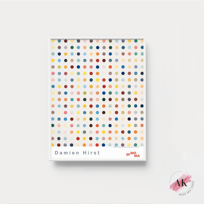 Damien Hirst Amylamine Art Print Damien Hirst SFMOMA Poster Etsy
