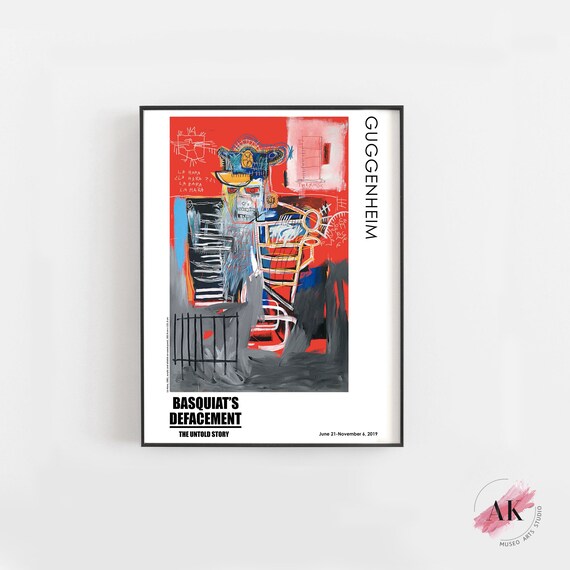 Details about / Warhol Basquiat Art Exhibition Poster Vintage Print Jean-Michel Poster
