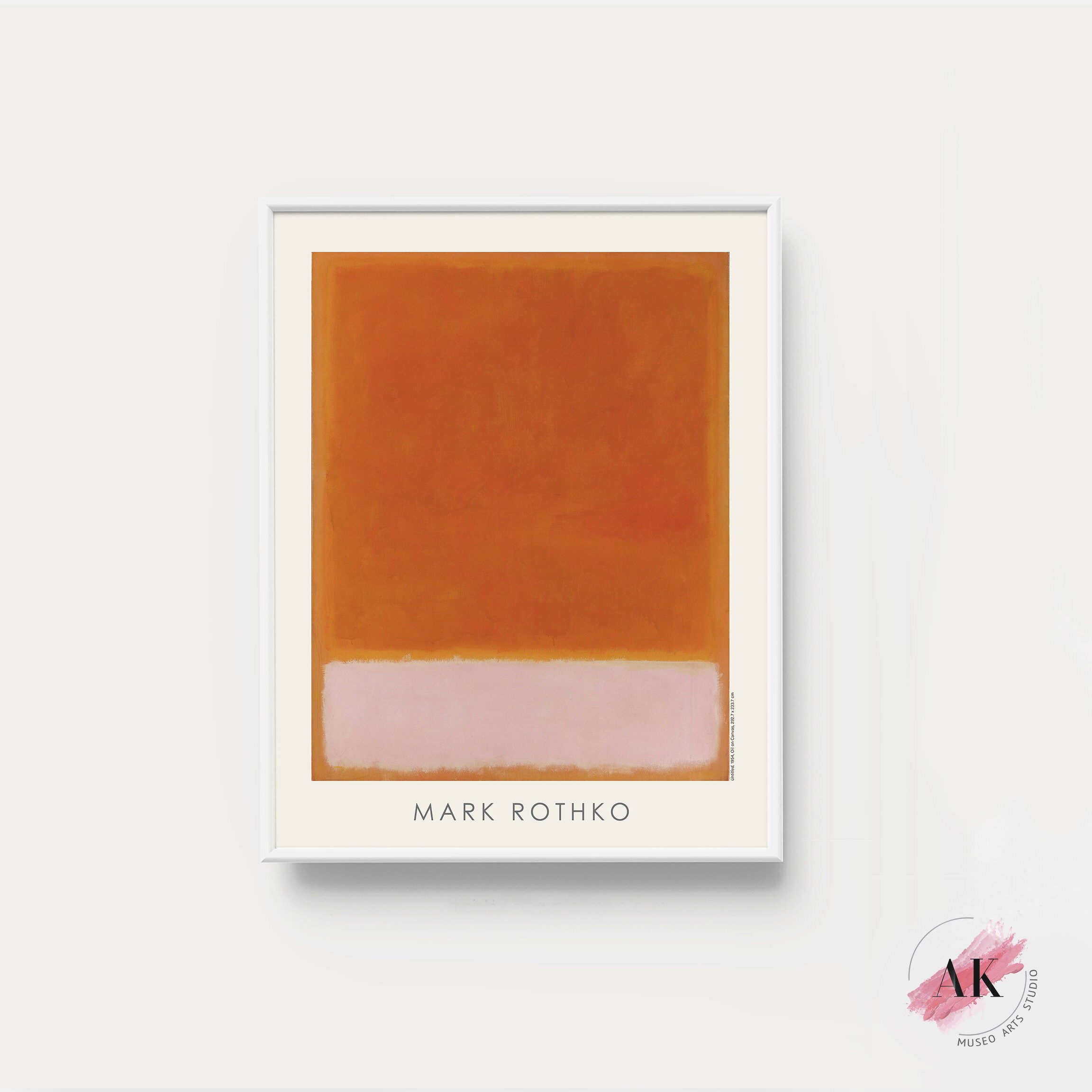 Mark Rothko Art Exhibition Poster Rothko Art Print Modern Etsy Uk