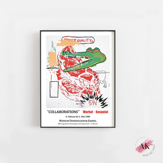 Details about / Warhol Basquiat Art Exhibition Poster Vintage Print Jean-Michel Poster