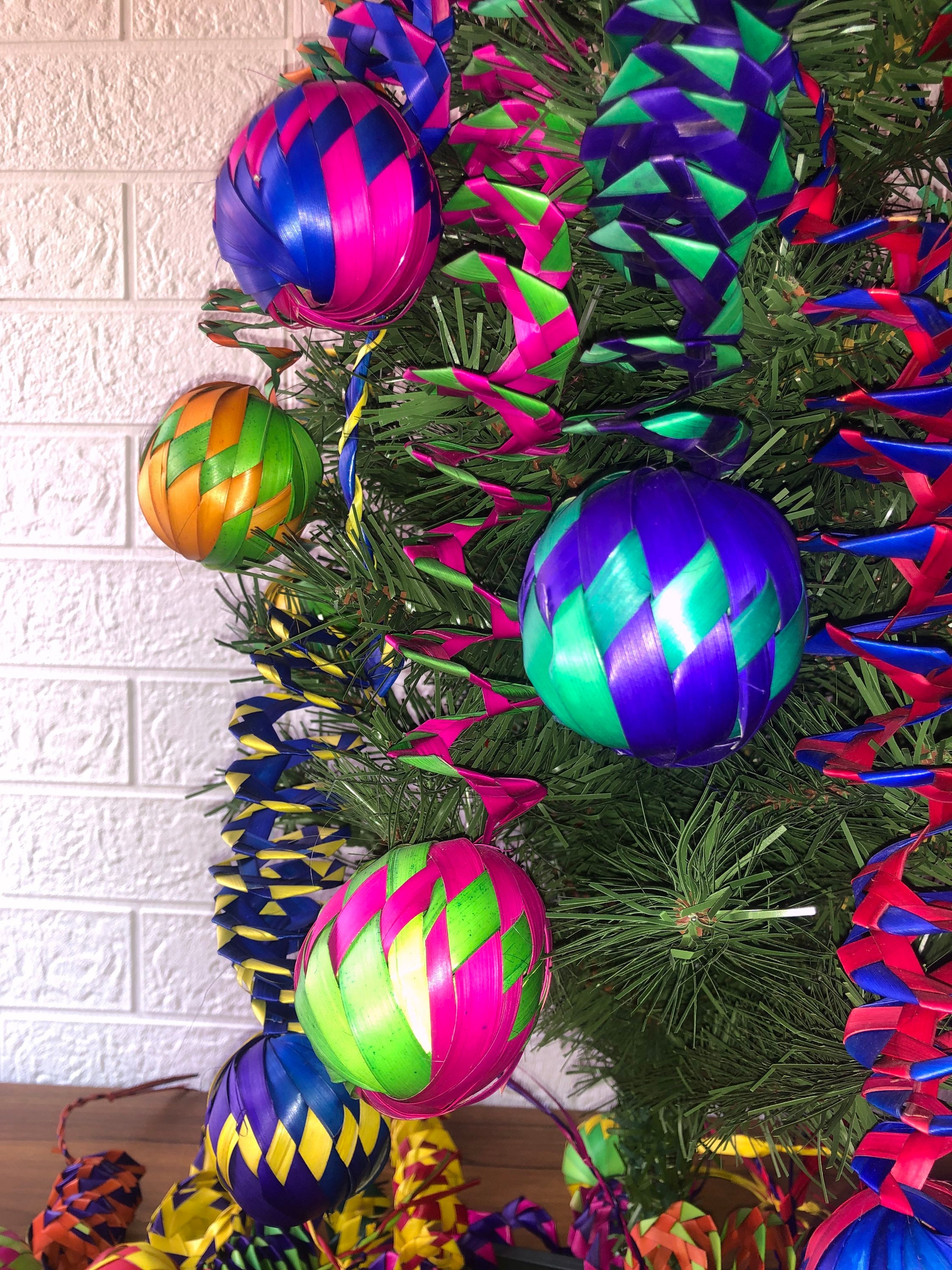 6 Christmas Ornaments Mexican Ornaments Mexican Christmas Etsy