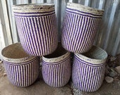 13.77 quot Storage basket, Palm leaf basket, Laundry basket, Plant pot cover, Basketry
