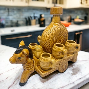Donkey Tequila, Burrito Tequila Shot Glass, Guadalajara Tequila and Mezcal, Unique Set as Father's Day Gift, Tequila set of 10 pieces