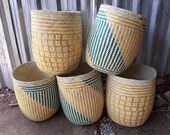 13.77 Storage basket, Palm leaf basket, Laundry basket, Plant pot cover, Basketry