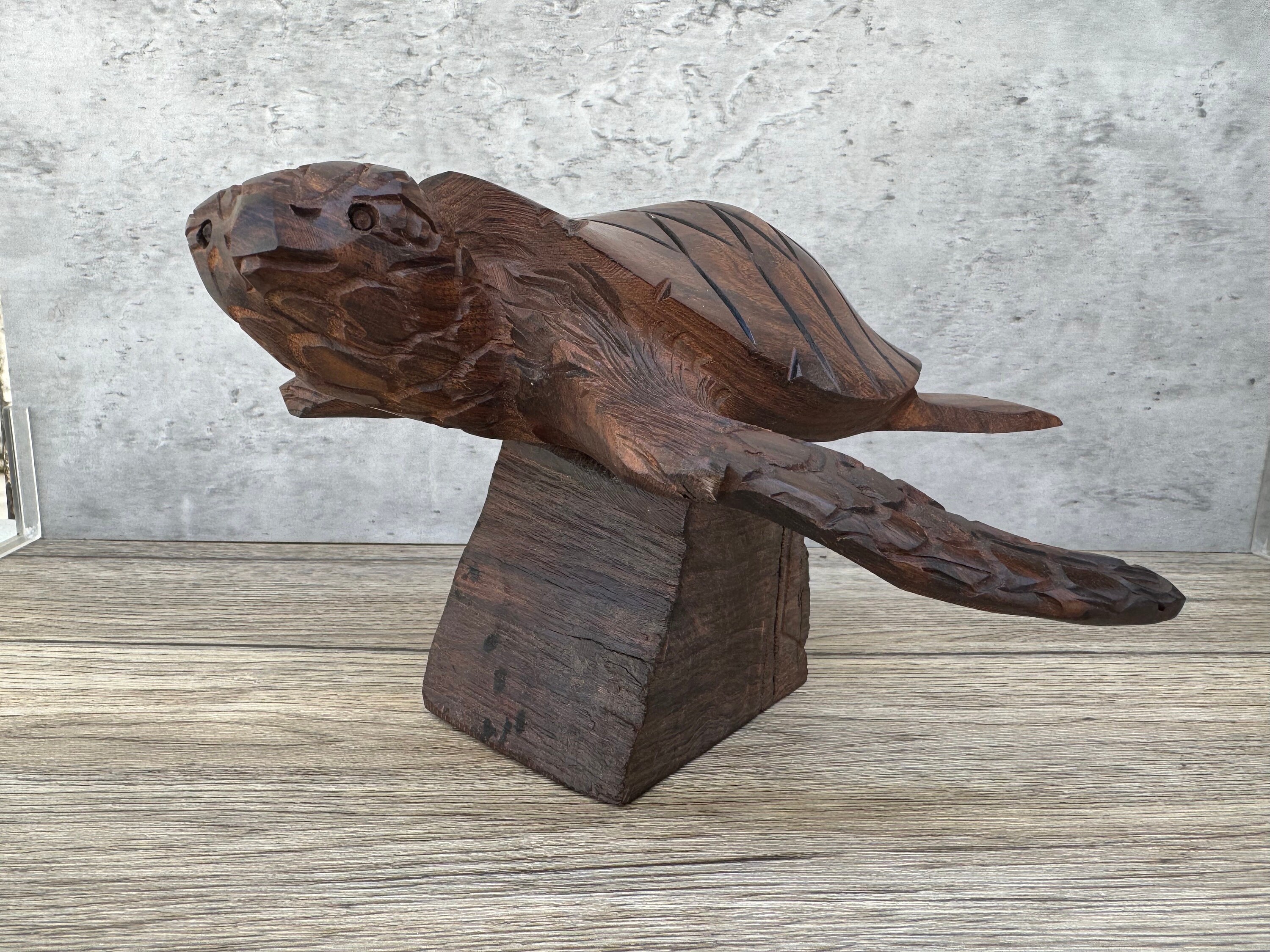 Large Ironwood Sea Turtle Handcarfted Sculpture in 1 Piece