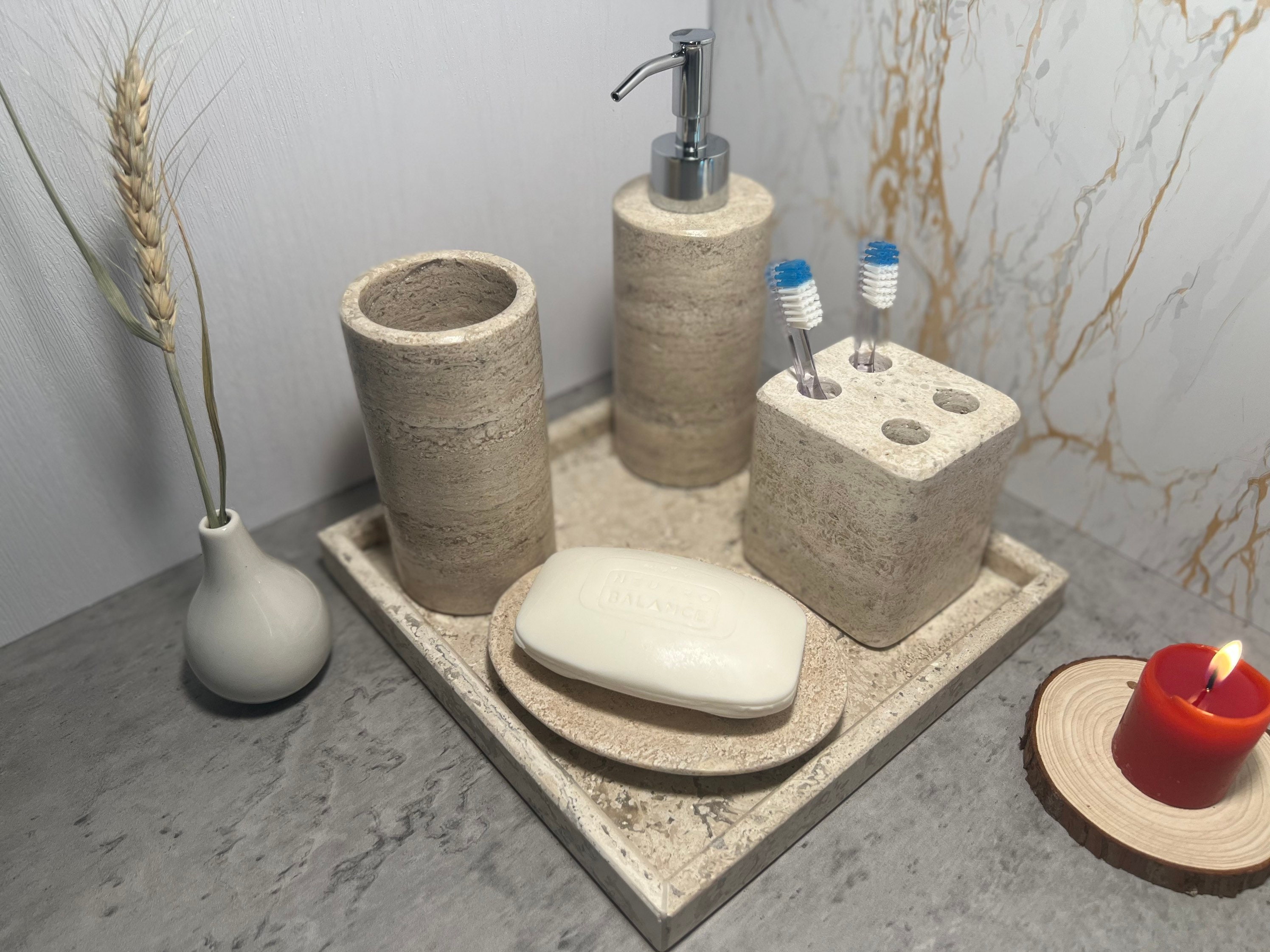 Latón oro baño estante ducha champú jabón cocina cosmética