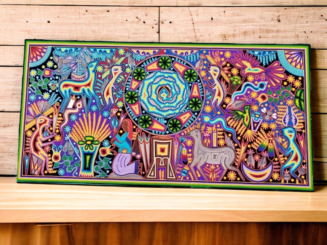 メキシコ絵画 メキシコ製 絵画 メキシコ雑貨 ビンテージ アンティーク 鳥の絵