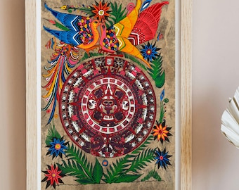 アマテ紙に描かれた鳥の絵、メキシコ美術におけるオリジナルのアマテ画