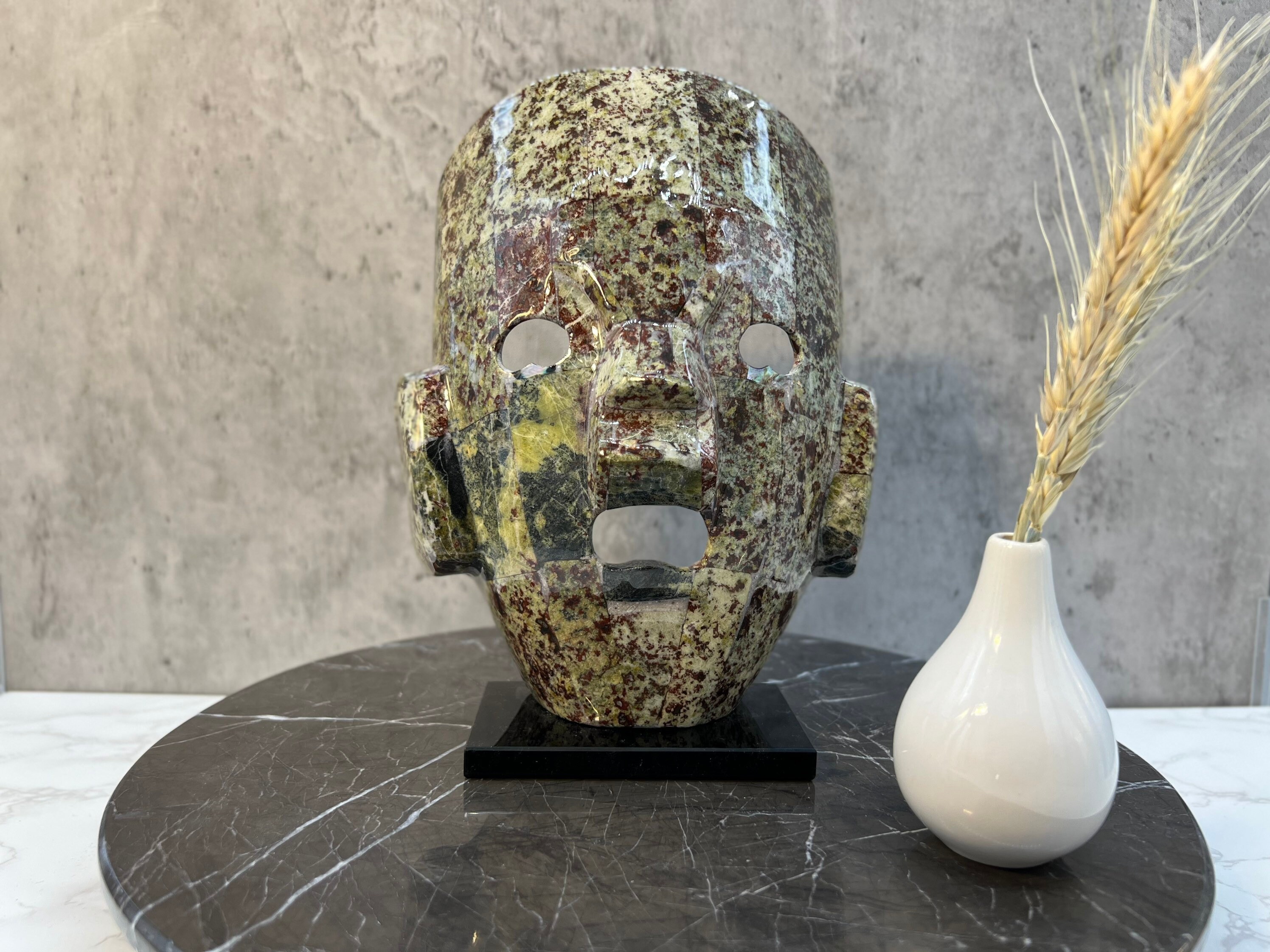 Aztec Mask Teotihuacan Funerary Mask Mosaic Mask Aztec and - Etsy