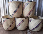 13.77 Storage basket, Palm leaf basket, Laundry basket, Plant pot cover, Basketry