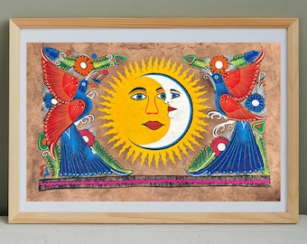 絵画 70s Mexican pair art 絵画 70s Mexican pair art Mexican Art