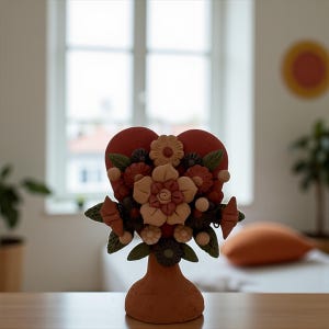 Decorazione messicana dell&#39;albero della vita Michoacán, cuore messicano Árbol De La Vida, cuore decorativo, statua del cuore Decorazioni per la casa realizzate a mano