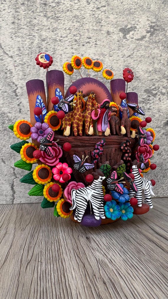 The Arc of Moises, Animals Candle Holder, Tree of Life, Candelabra