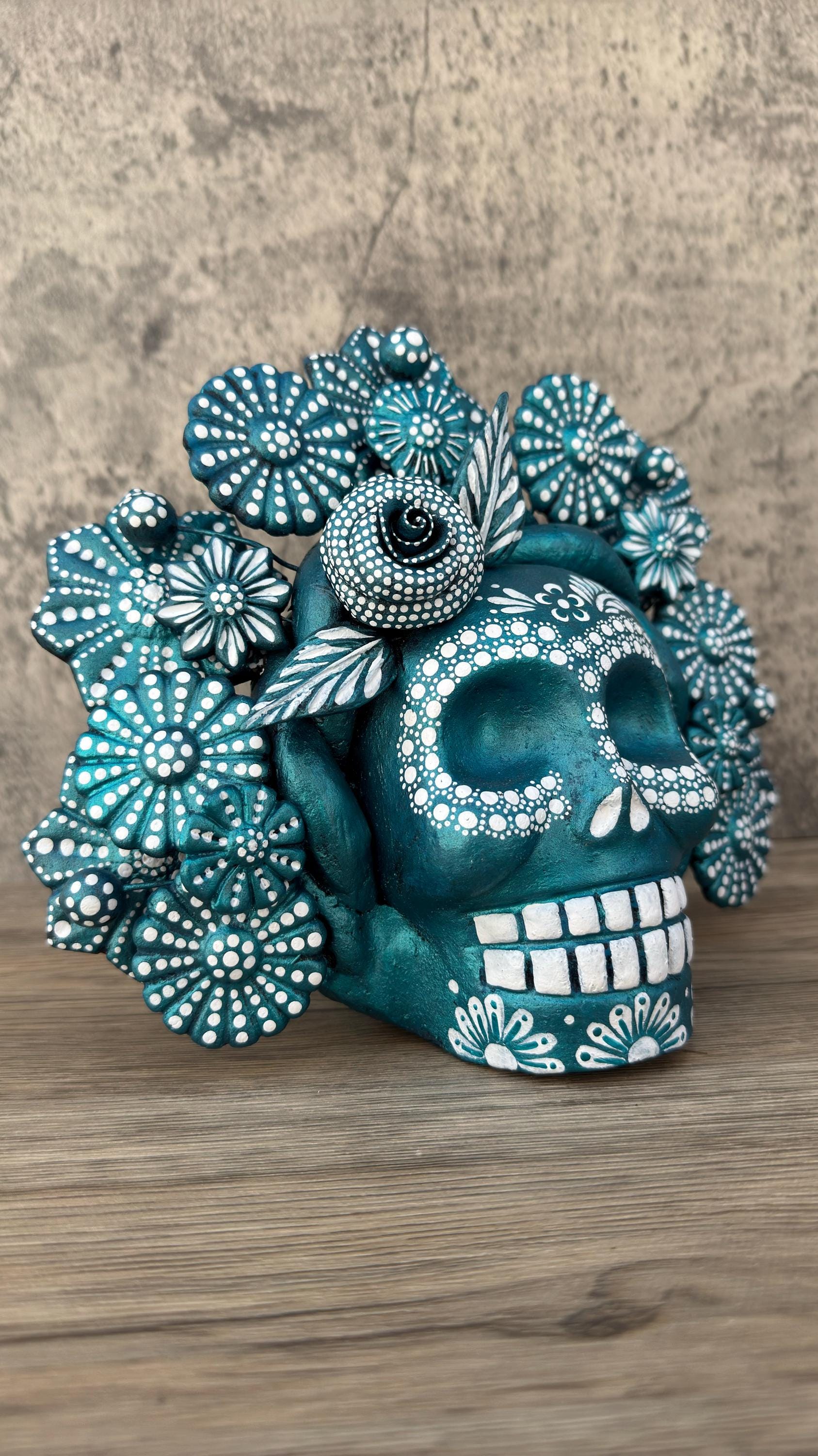 シュガースカル カトリーナ 死者の日 オーナメント メキシコの装飾品