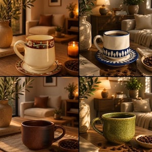 Handmade Ceramic Coffee Mug High-Fired Pottery From Valle De Bravo Mexico Artisan Coffee Cup
