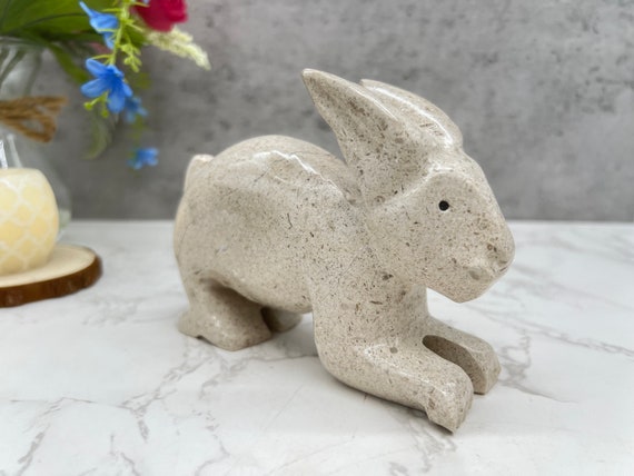 石のウサギ、ウサギの彫刻、ウサギの像、ウサギの像、大理石のウサギ