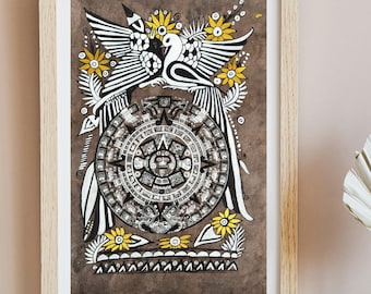 アマテ紙に描かれた鳥の絵、メキシコ美術におけるオリジナルのアマテ画