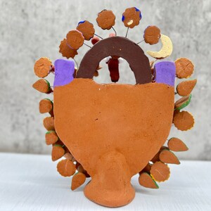 Miniature Papantla Voladores Dance Clay Tree of life Mexican Folk Art