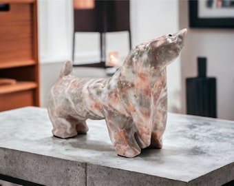 オニキス樹脂彫刻の犬の置物 - 大理石のオーナメント - Etsy 日本