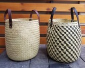 13.77 quot Storage basket, Palm leaf basket, Laundry basket, Plant pot cover, Picnic basket