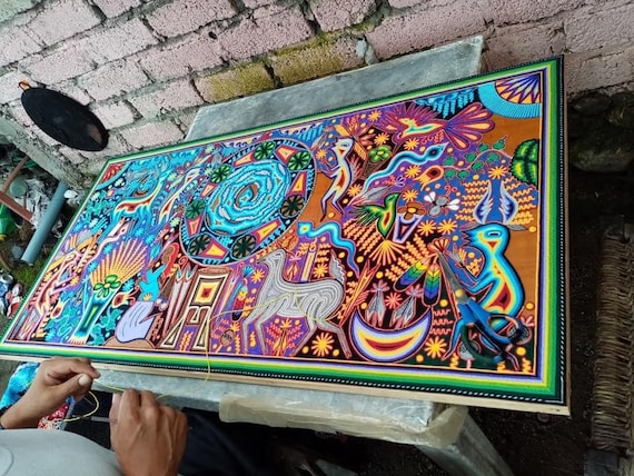 絵画、額入り、ハンドメイド、メキシコ 絵画、額入り、ハンドメイド、メキシコ