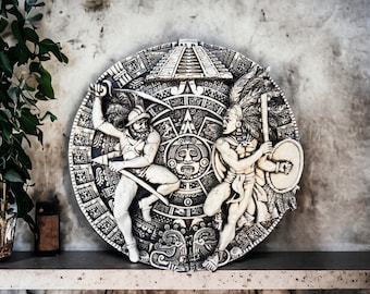Decoración mexicana, Decoración mural maya, Kukulkan, Prehispánico, Piedra calendárica azteca