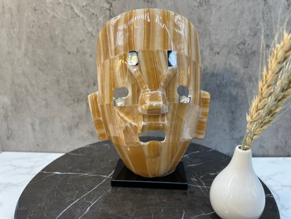 Aztec Mask Teotihuacan Funerary Mask Mosaic Mask Aztec and - Etsy