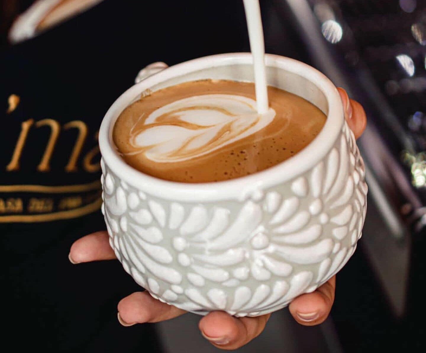 Cappuccino Cup, Wooden Spoon Mexican Coffee Mug, Puebla Talavera Pottery,  Ceramic Thermos, Handmade Lead-free, Custom Available -  Norway