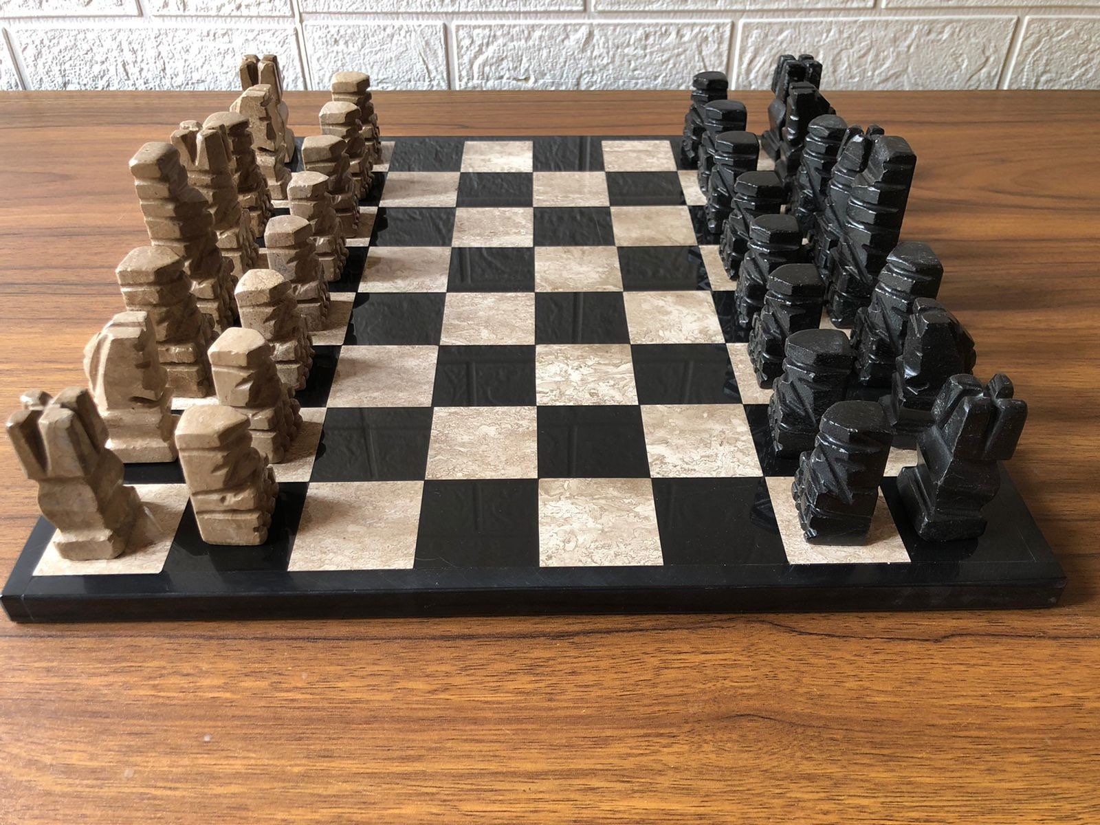 Vintage Aztec Mini Marble Chess Set – The Apartment TO