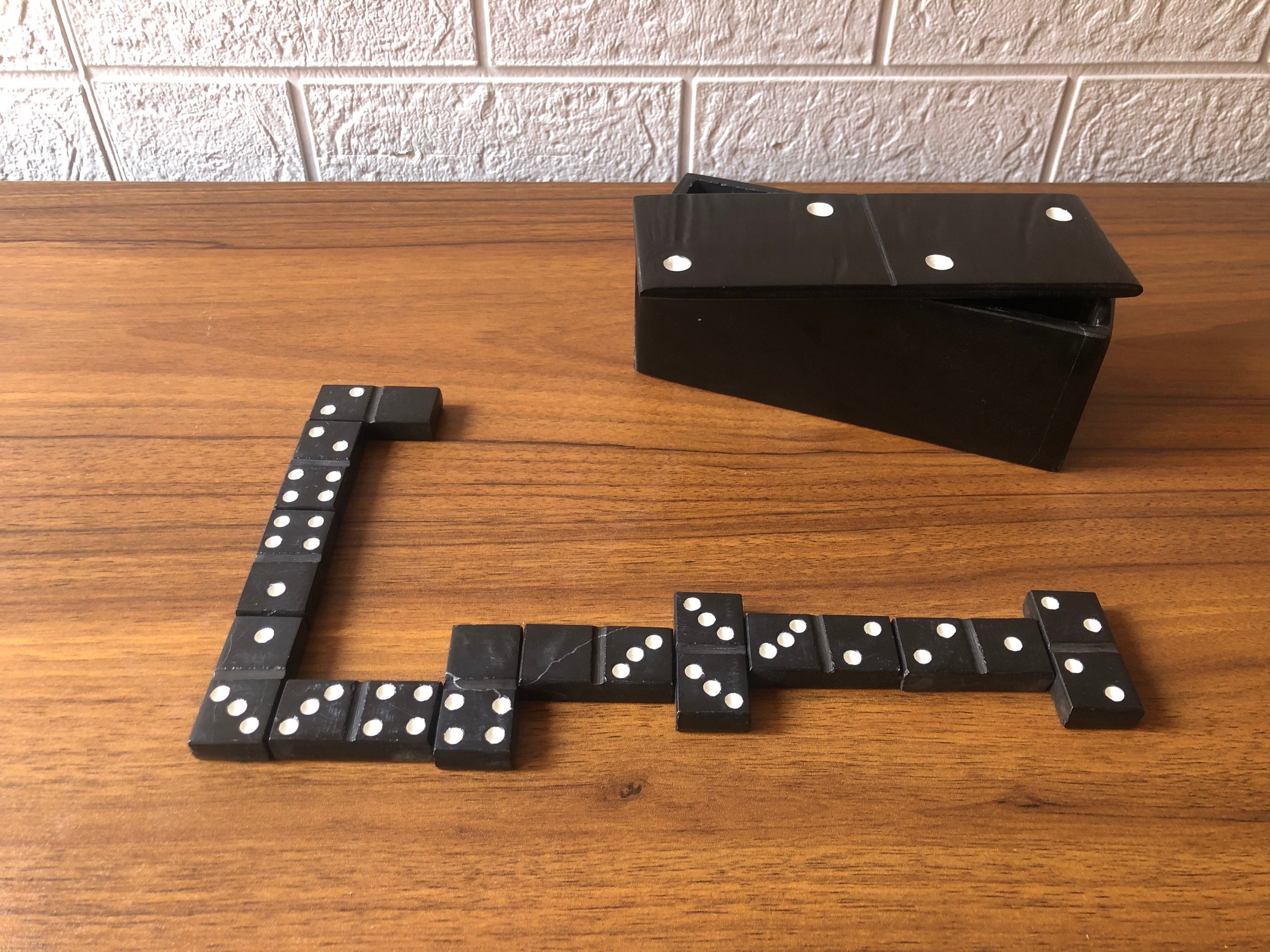 Jeu De Dominos De Luxe Gross Meister En Pierre Acrylique, 2023, Neuf