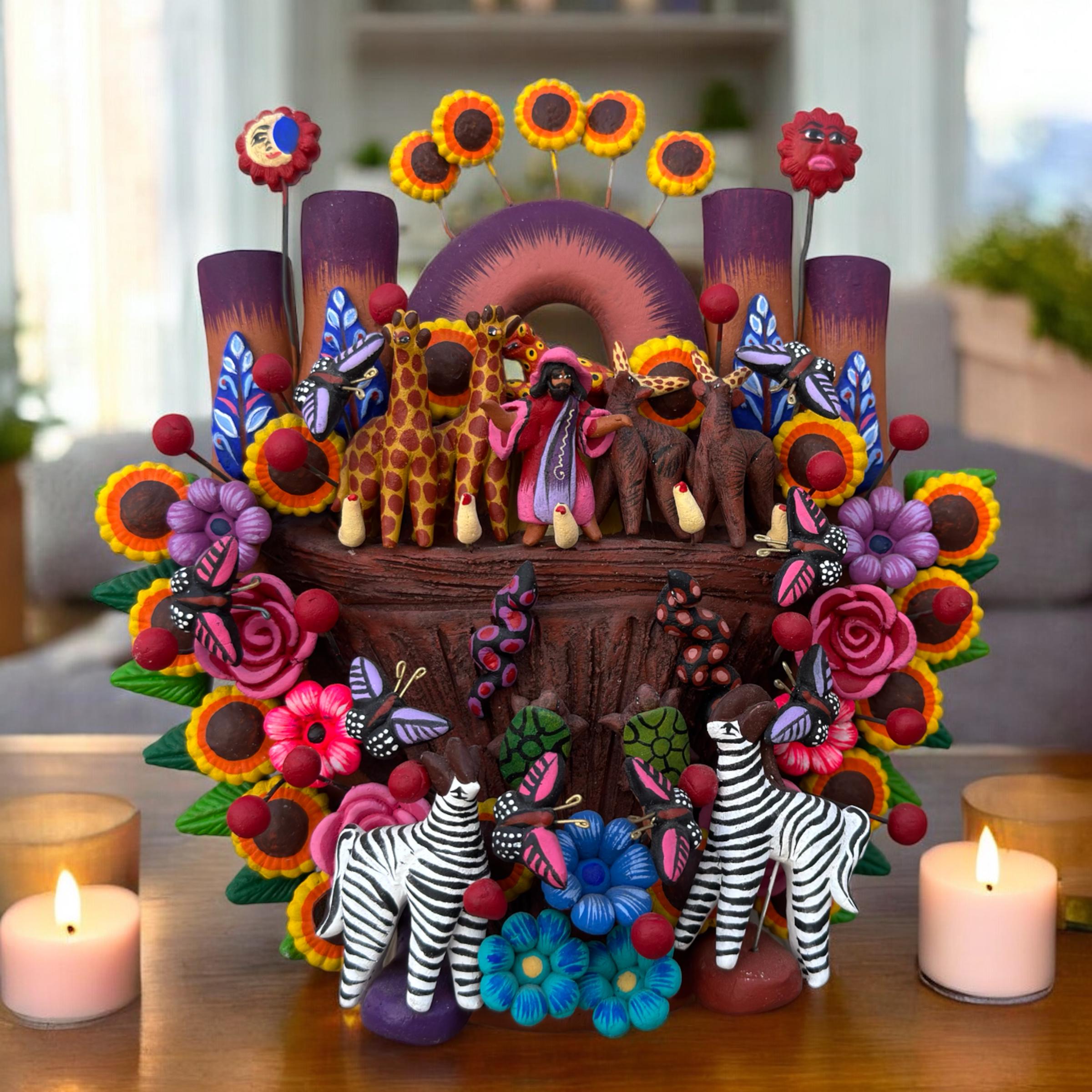 The Arc of Moises, Animals Candle Holder, Tree of Life, Candelabra