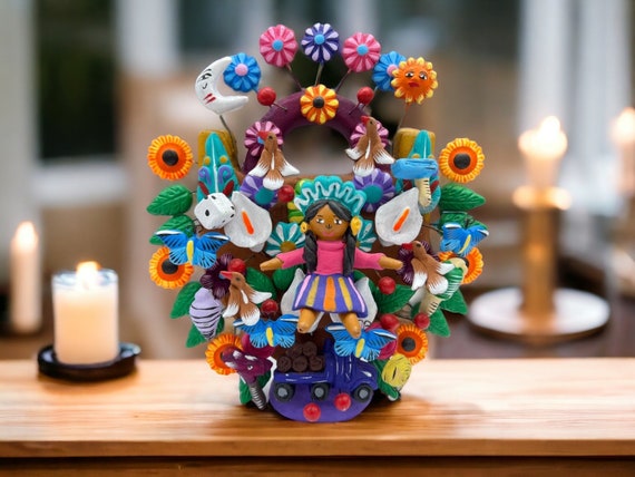 メキシコ 生命の樹 生命の木 ヴィンテージ インテリア雑貨 置物