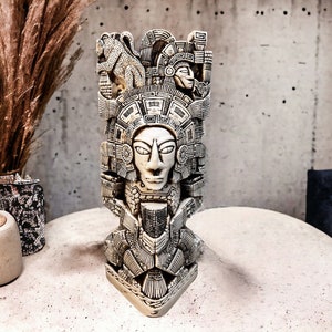 Mexican decoration, Mayan art, Prehispanic, Maya decor, Large Mexican statue
