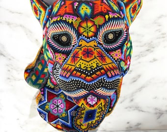 ウイチョル族の糸絵、メキシコの壁画、ウィクサリカ文化、抽象画、24