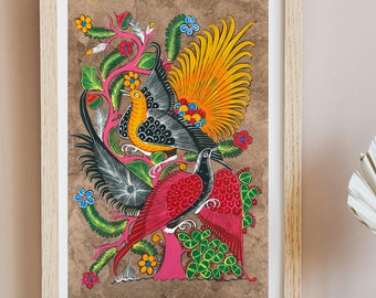 ⭐️良品⭐️メキシコ アマテ絵 2個セット ⭐️良品⭐️メキシコ アマテ絵 2個セット