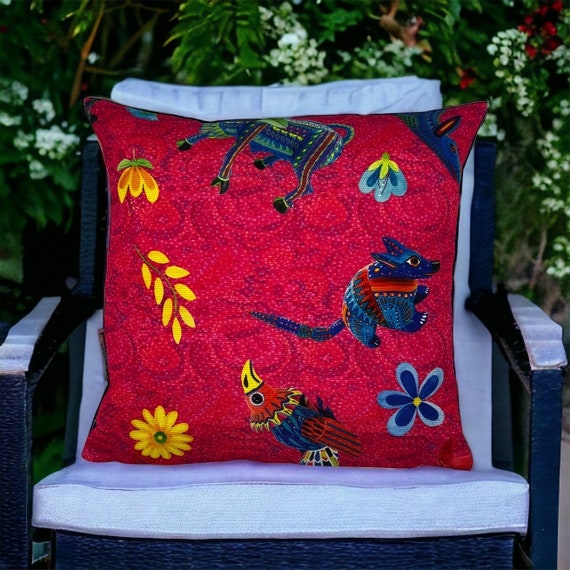 Spring Throw Pillow Mexican Pillow Cushion Cover Pillow Cases Window Seat Cushion Includes 2 Pieces Etsy Canada