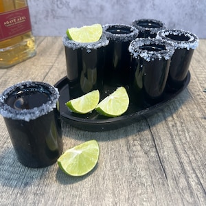 Luxury tequila shot glass, Onyx stone Mexican shot glasses, Unique shot glasses, Stone tequila set, 7 pieces