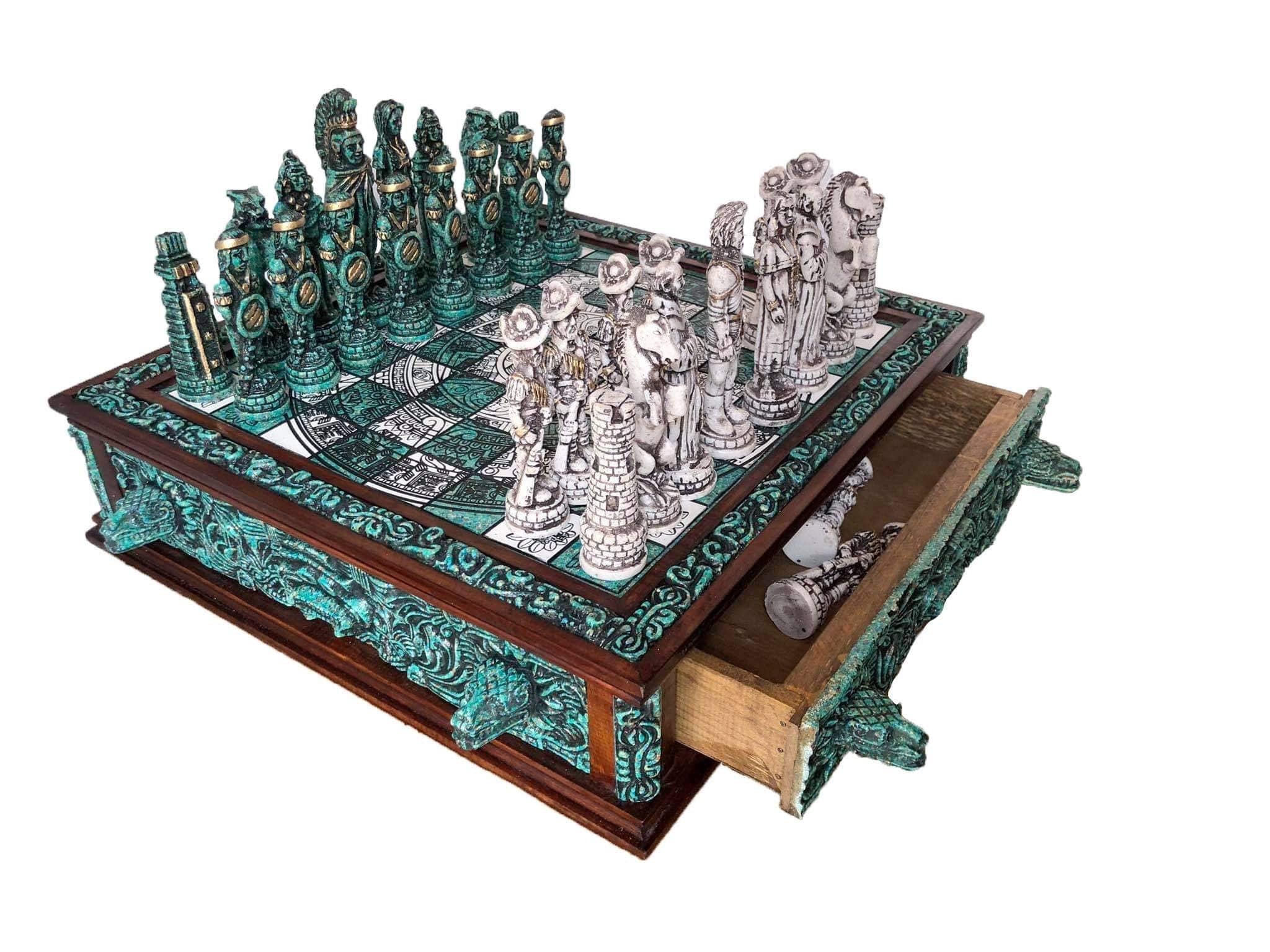 Aztec Chess Set for sale Only 4 left at 70