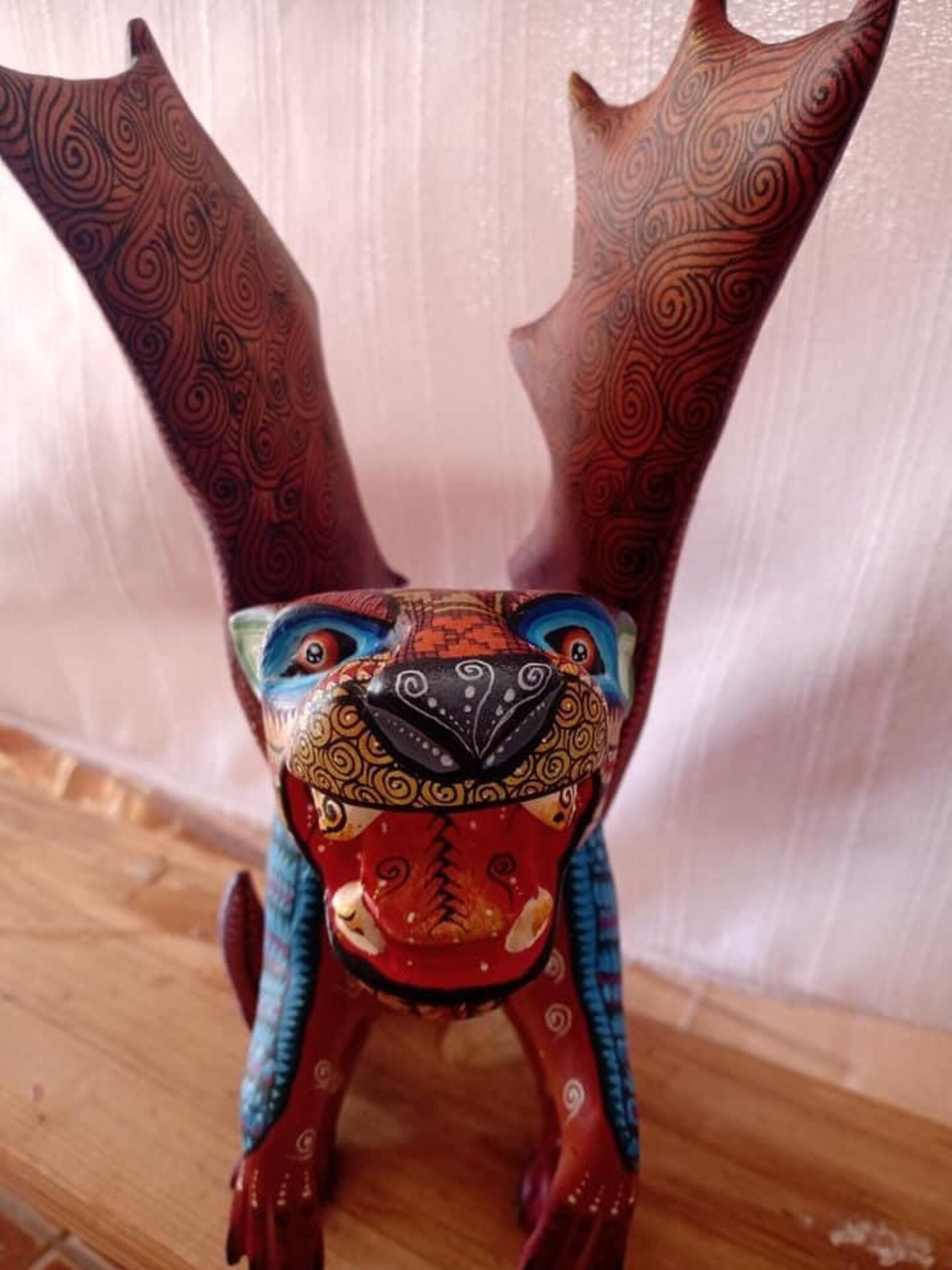 Panther Sculpture Wood Carving in Mexico Mexican art | Etsy