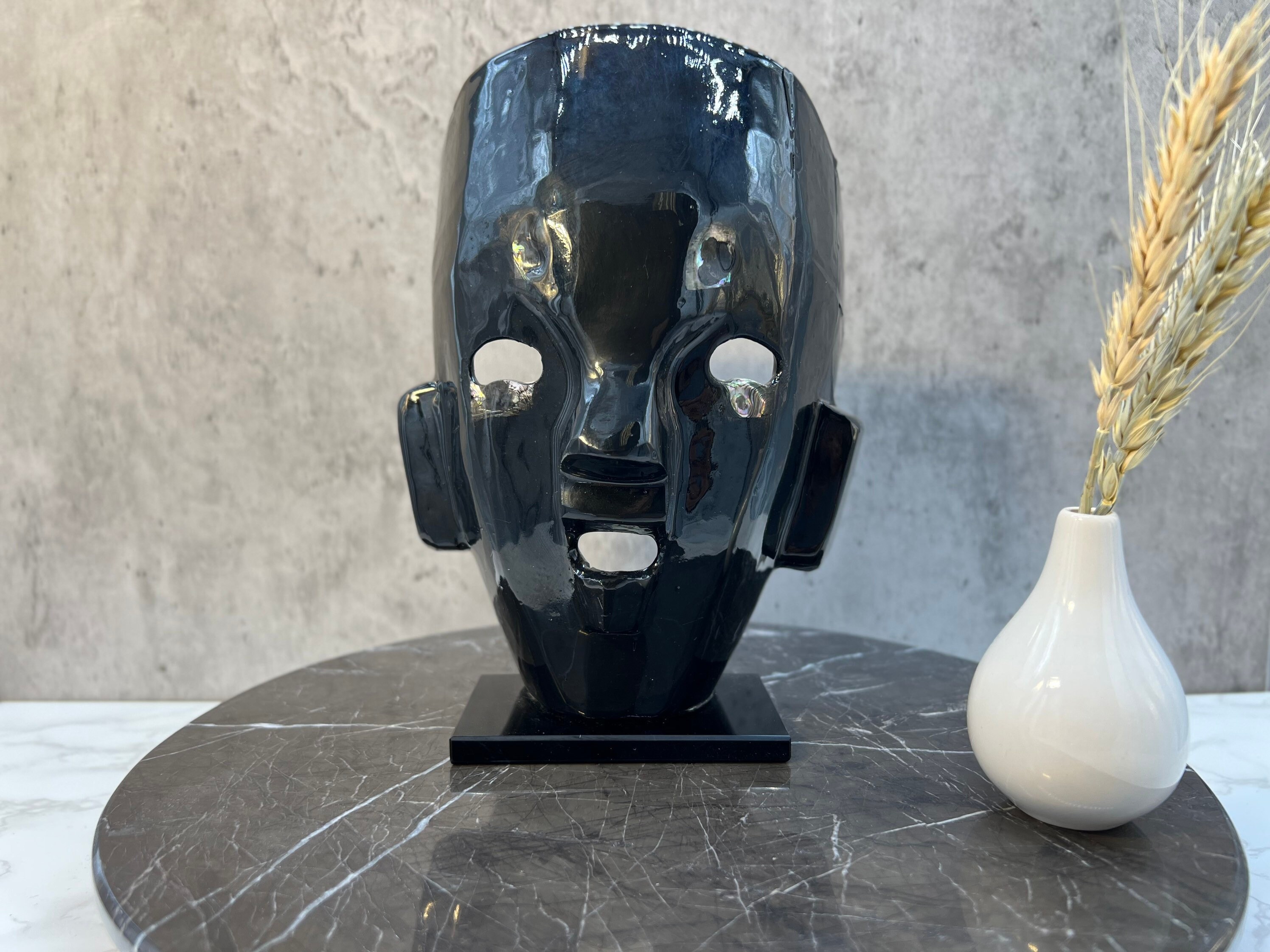 アステカの仮面、テオティワカンの葬祭用の仮面、モザイクの仮面