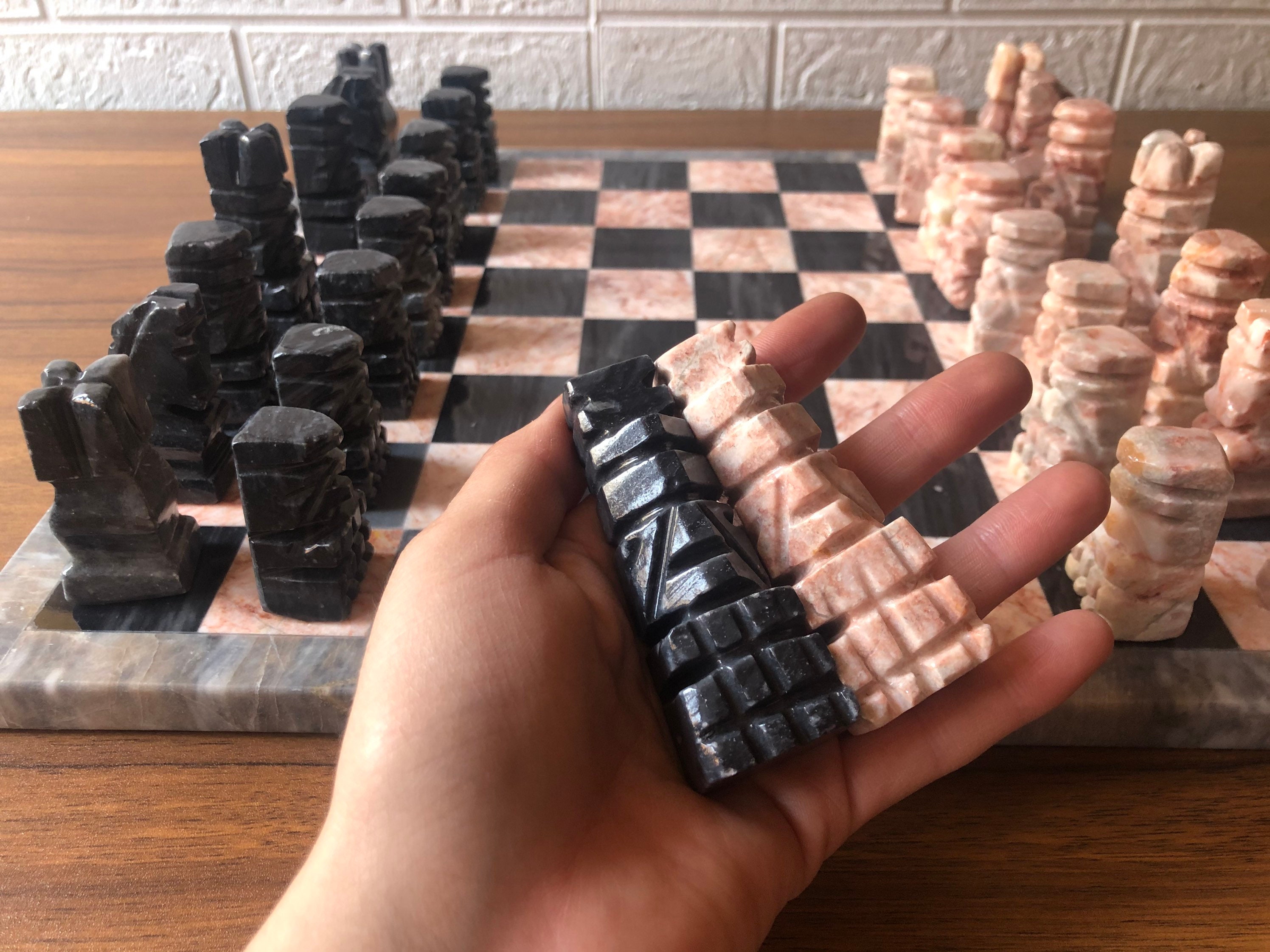 Mexican Marble Chess Set