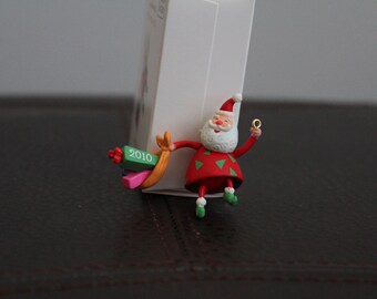 2010 Hallmark Keepsake Ornament Festive Santa | Miniature Ornament | 2nd in Series